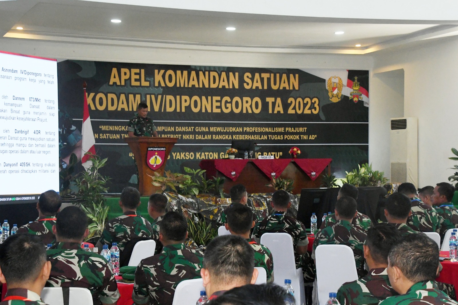 Apel Dansat Kodam IV/Diponegoro, Pangdam : TNI Harus Menjadi Solusi Dalam Mengatasi Kesulitan Rakyat